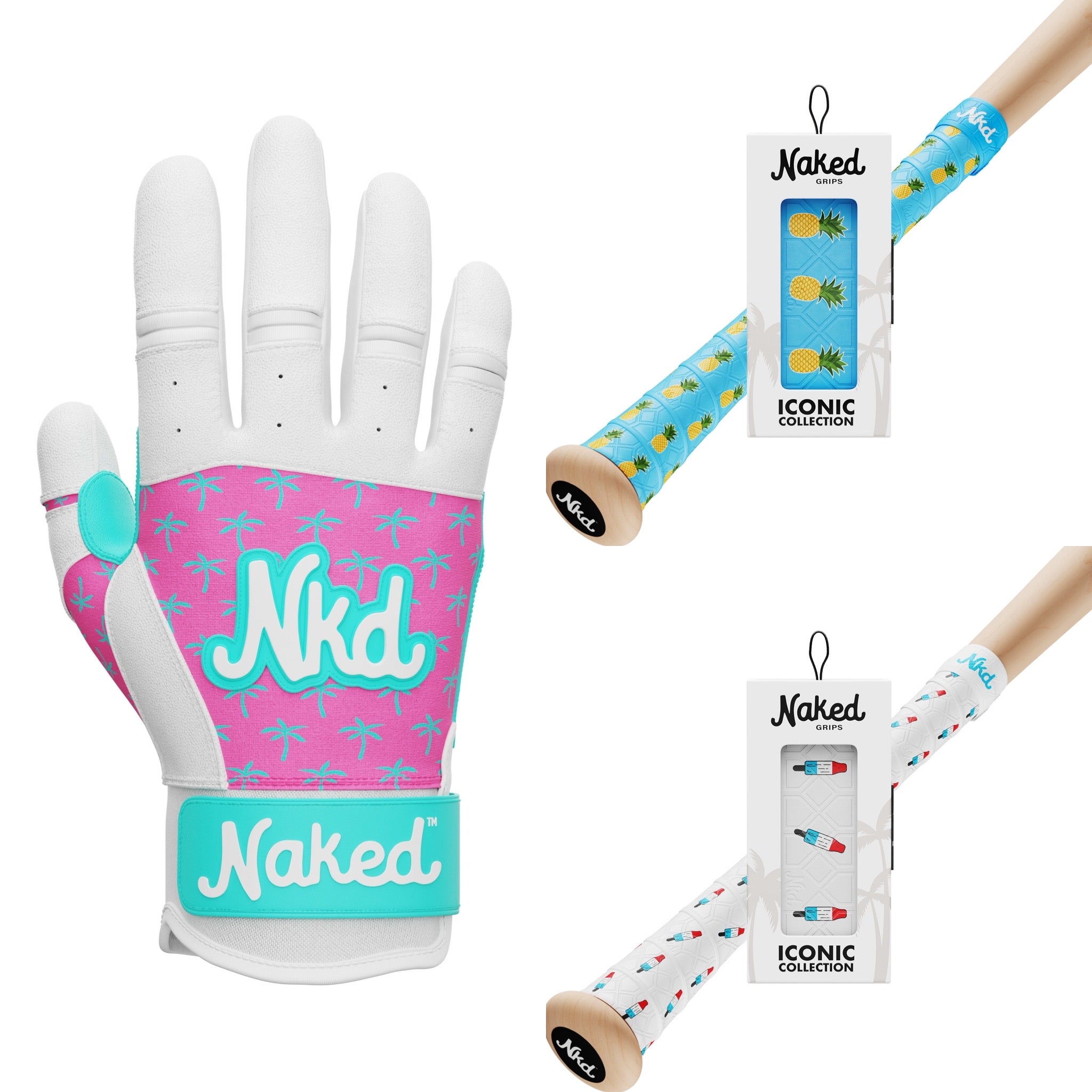 2 Grips + Batting Glove Bundle