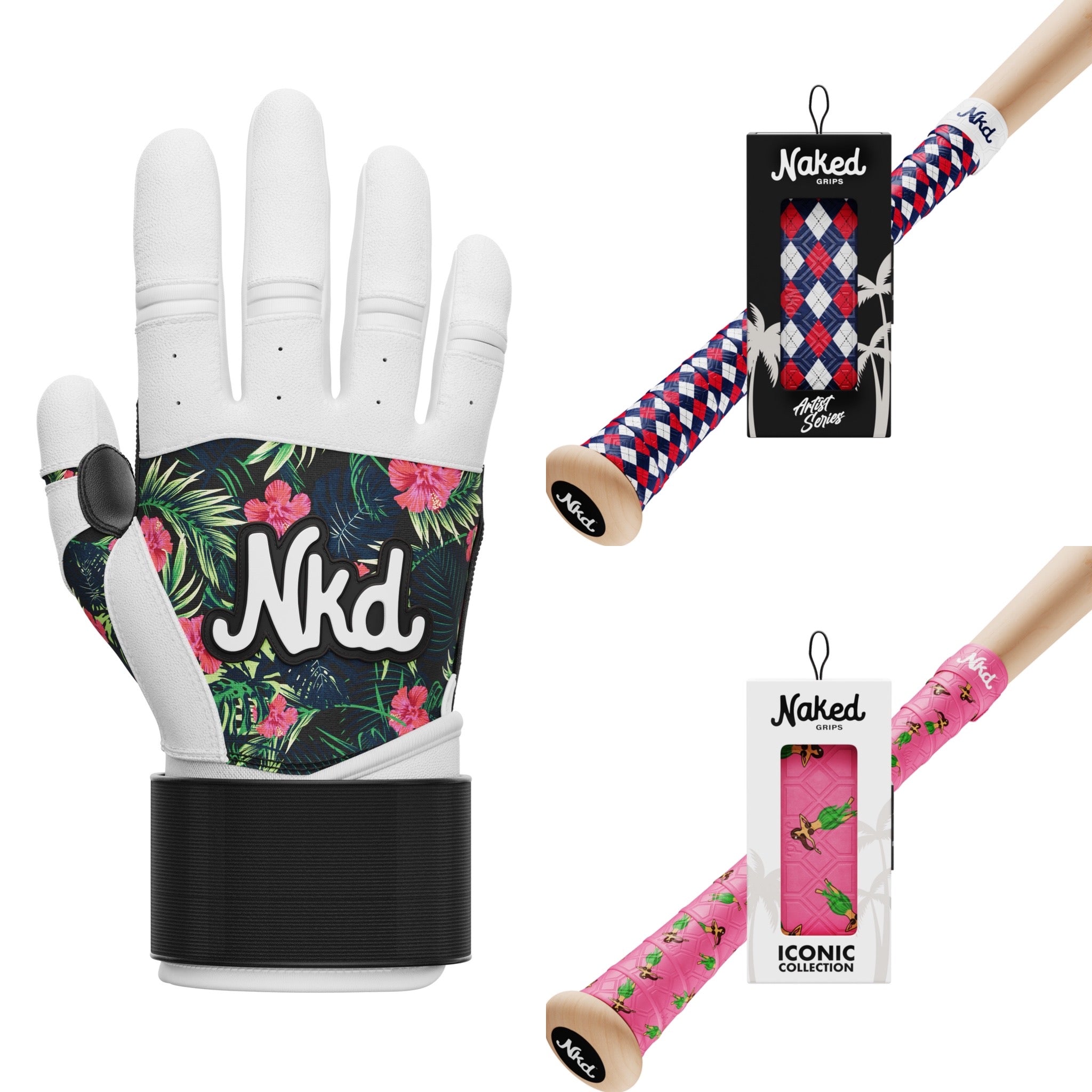 2 Grips + Batting Glove Bundle