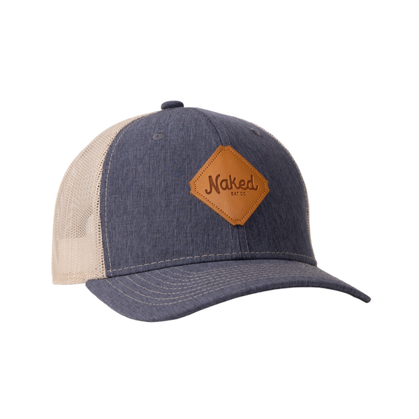 naked bat co faded blue trucker front angled